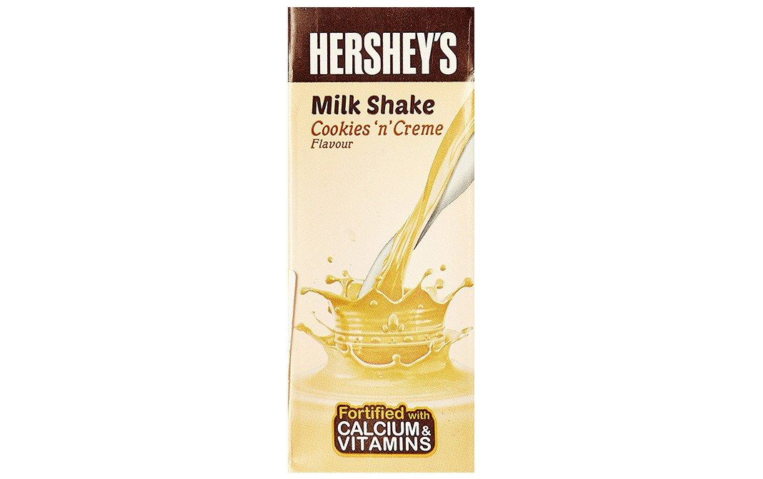 Hershey's Milk Shake Cookies 'n' Creme Flavour   Tetra Pack  200 millilitre
